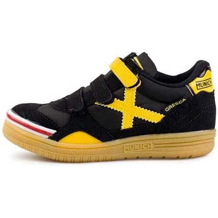 Munich 1508606 Black Yellow Jongens Sneakers - Zwart - 26