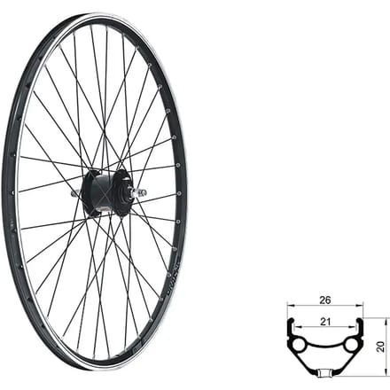 Voorwiel Kellys Draft Dynamo V-Brake 28/29"