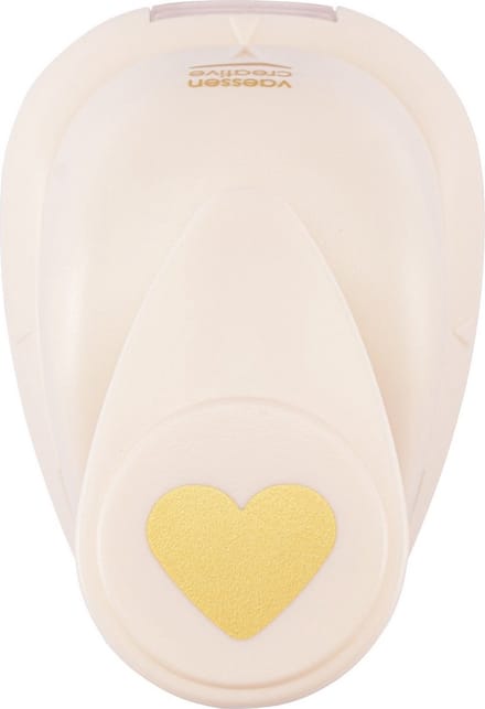 Vaessen Creative Pons - Figuurpons - Hart - 1,3 x 1,6 cm