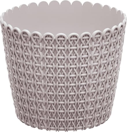 Bloempot Buiten Binnen Rond Nitly 26cm TAUPE Prosperplast / 2 STUKS ! /