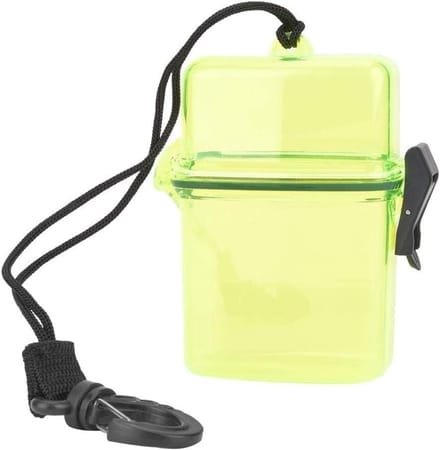 Seal Box voor Duiken: Waterdichte Plastic Doos in 3 Kleuren met Touw Haak