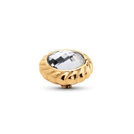 Melano Twisted Majestic Steentje Crystal | Goud