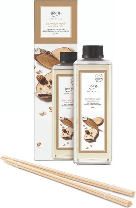 Ipuro Refill Cedar Wood 500ml - Navulling Geurstokjes
