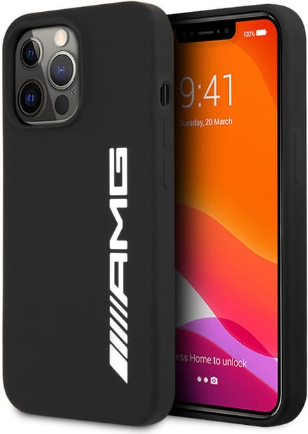 AMG Back cover - iPhone 13 Pro - Zwart - Shockabsorberend - Minimalistisch ontwerp