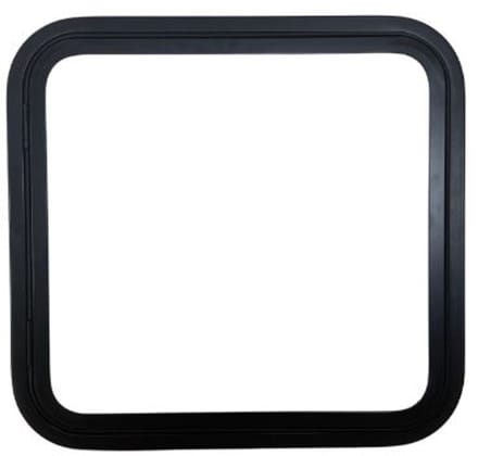 Serviceluik Zwart 600x570mm - met paneel pp