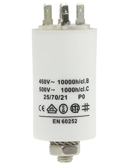 Capacitor 20.0uf / 450 v + Aarde