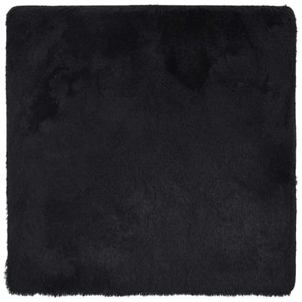 vidaXL - Hoogpolig - vloerkleed - NAVARRA - 120x120 - cm - polyester - zwart