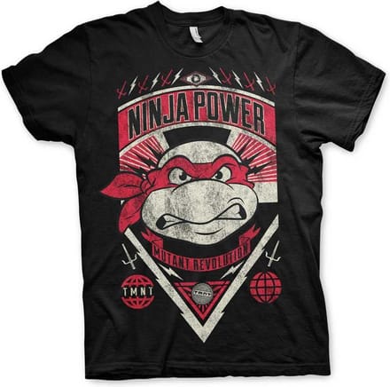 Teenage Mutant Ninja Turtles Heren Tshirt -S- Ninja Power Zwart