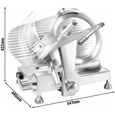 GGM Gastro Aufschnittmaschine mit Self-Lock-System - 250 Watt - Messer: Ø 275mm