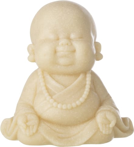 J-Line decoratie Monnik Zen - polyresin - geel - small