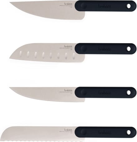 Messenset, 4-delig, 32 cm, Zwart – Trebonn | Black Edition