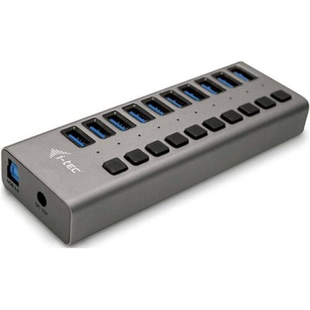 i-tec I-TEC USB 3.0 Charging HUB 10 Port U3CHARGEHUB10 USB-hub 10 poorten USB-A USB 3.0 5 GBit/s Grijs