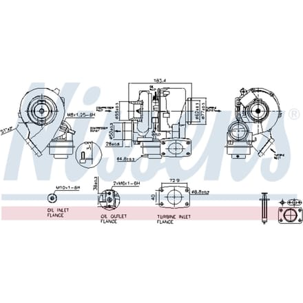 Supercharger, drukvulling NISSENS 93202