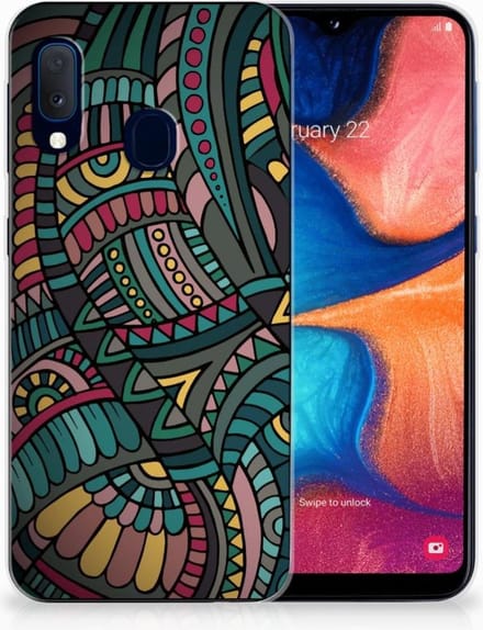 Samsung Galaxy A20e TPU bumper Aztec