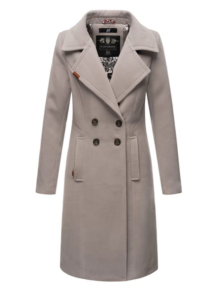 Navahoo Dames Trenchcoat Wooly – Premium Wintermantel met Elegante Pasvorm