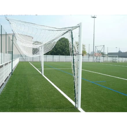 Set van 8 doelnetten met opzetsteunen Sporti