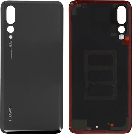 Huawei, Batterijdeksel Geschikt voor Huawei P20 Pro van Plastic, Zwart