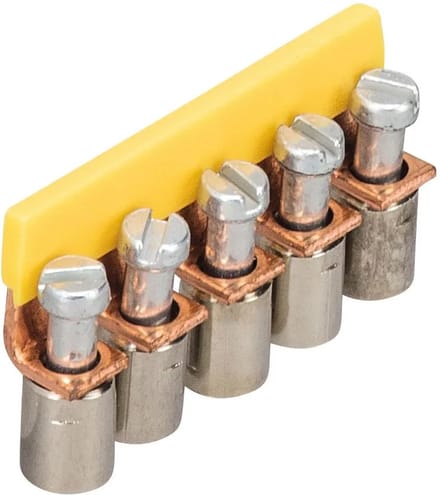 Verbindingsbrug 5-polig - geïsoleerd - 4mm² - Schroef - 32A 230V - Per 1 stuk(s)