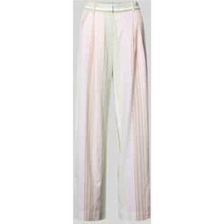 wide leg broek met streepmotief