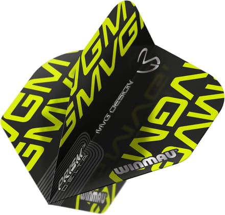 Extra Dikke Dartflights Zwart Set van 3 voor Professioneel Darten