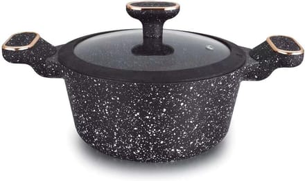 Antiaanbakpan Keramiek - Koekenpan Graniet - Gezond Koken - Lotuseffect Coating - 20 cm - Grijs