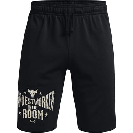 Under Armour Project Rock Terry herenshort zwart