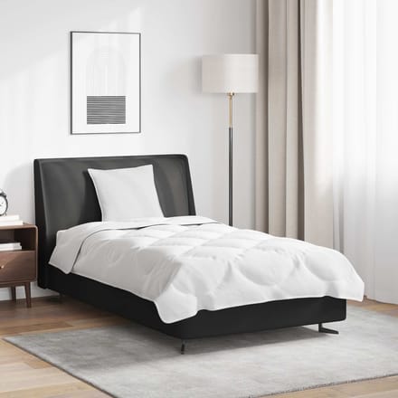 vidaXL - Deken - Set - met - kussen - 2 - st - Wit - Microvezel