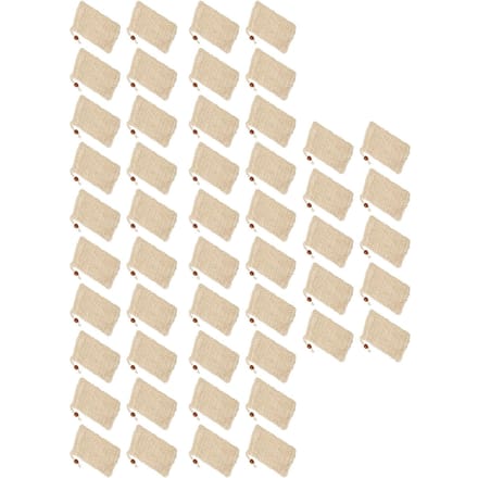 50 STUKS Zeepzak Herbruikbaar Gebruiksvriendelijk Schuimend en Drogend Zeep Houder Pouch met Trekkoord Koffiekleurige Houten Kralen beige