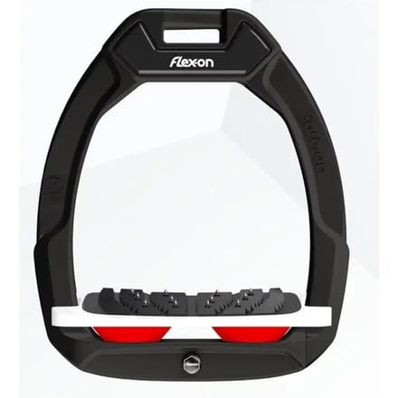 Veiligheidsezels voor paardrijden Helder Grip Zwart/Wit/Rood Flex-On Safe-On