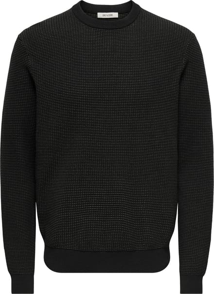 ONLY&SONS - ONSDAVE REG LS CREW NECK KNIT NOOS - Heren - Gebreide truien