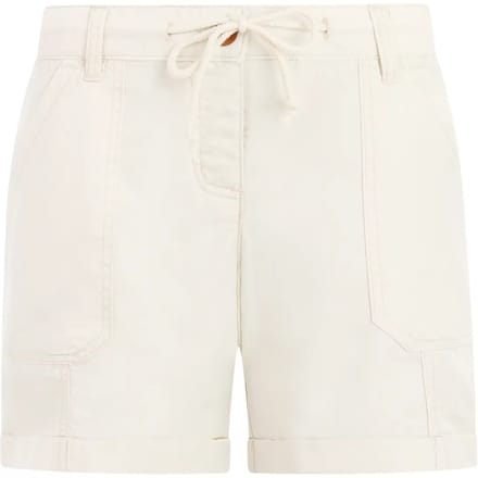 Protest PRTRue – Korte broek Dames – Tailleband elastiek – Knoopsluiting – Wit