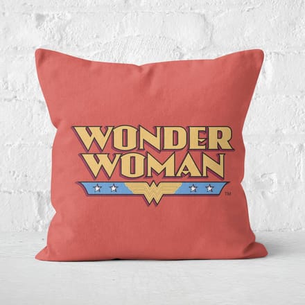 DC Cushions Retro Wonder Woman DC 40x40cm Square Cushion Square Cushion - 50x50cm - Eco Friendly