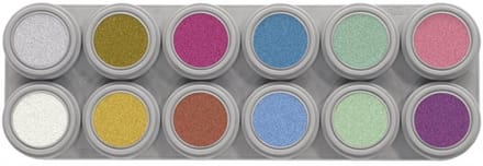 Grimas - Water make-up - Palet P - Parelmoer - 12x2,5ml