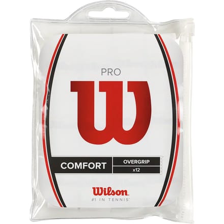 Wilson Pro Overgrip Verpakking 12 Stuks-Wit