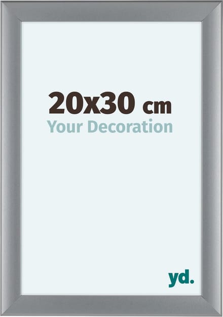 Your Decoration - Fotolijst 20x30 cm - MDF - Zilver Mat - Como