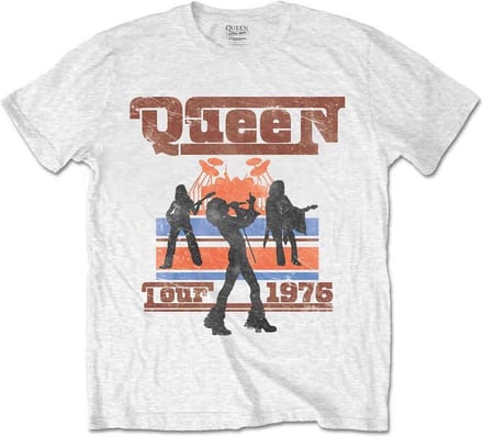 Queen - 1976 Tour Silhouettes Heren T-shirt - S - Wit