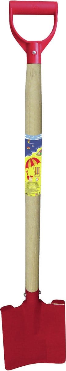 Summerplay Luxe speelgoed schep - voor kinderen - recht - metaal - rood - 80 cm