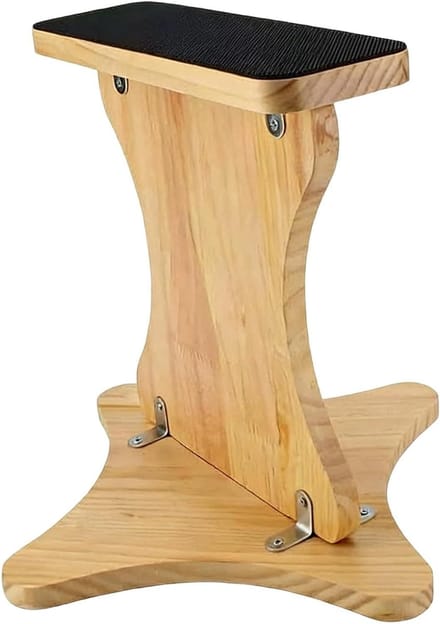 Stunt Standaard - Balans Pilaar - Kracht Training - Houten Constructie - 35x31 cm - Houtkleur