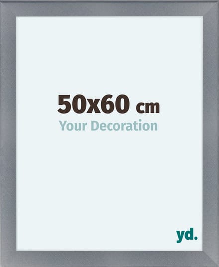 Your Decoration - Fotolijst 50x60 cm - MDF - Aluminium Geborsteld - Como