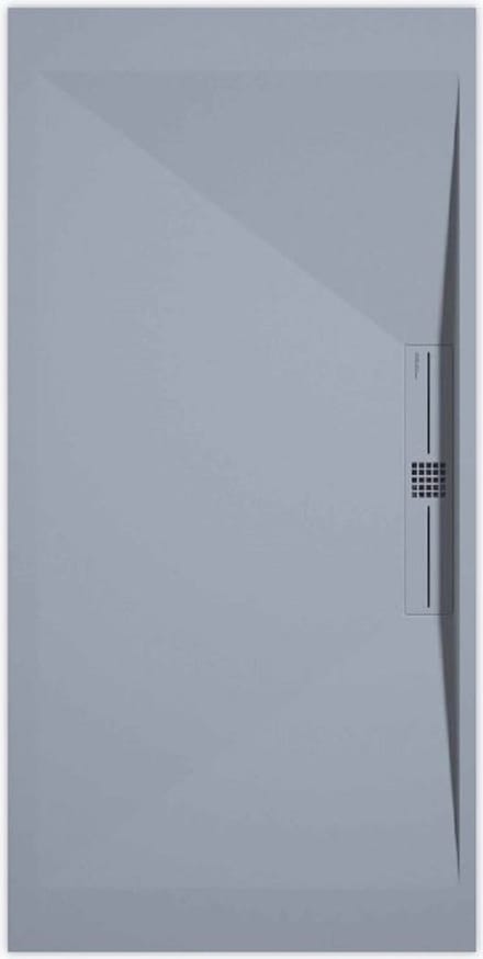 Sanifun douchebak Stone Side Gray Smooth 900 x 800 P