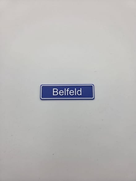 3D plaatsnaam speldje Belfeld