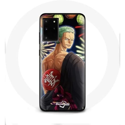 Coque maniacase pour Samsung Galaxy S11 Plus One Piece Joyeux noël Zoro Anime Manga