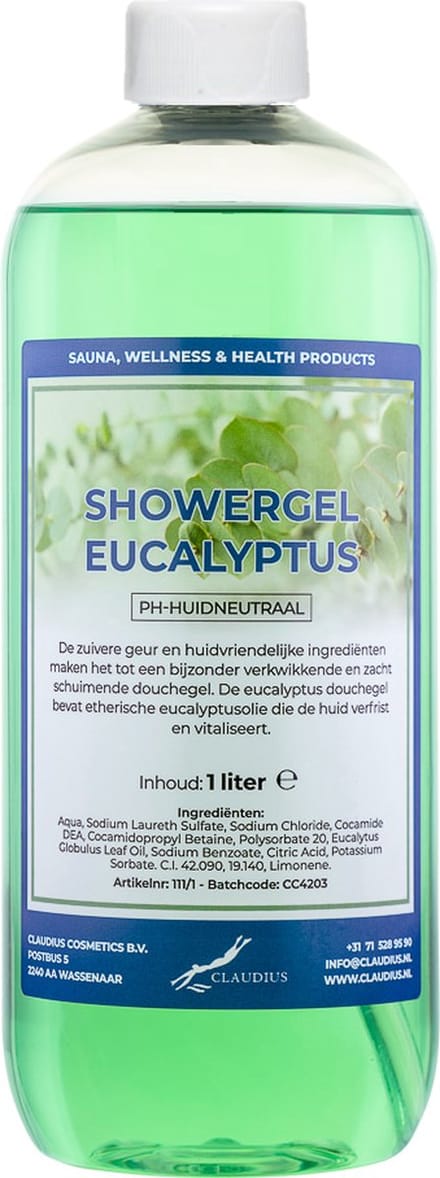 Claudius Douchegel Eucalyptus 1 liter - Showergel