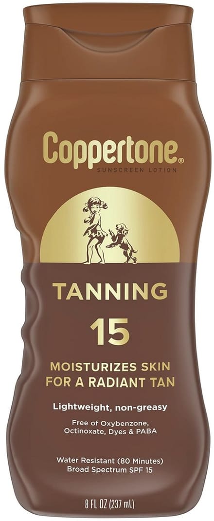 Coppertone Tanning Sunscreen Lotion - SPF 15 - 237 ml