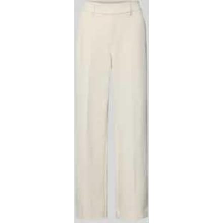 s.Oliver - female - Gestructureerde broek met wijde pijpen en hoge taille
