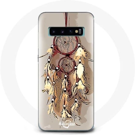 Coque - Samsung - Galaxy S10 - Attrape Rêve - Marron - Souple marron