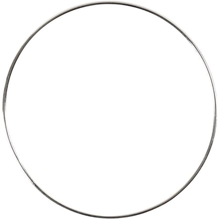CC Metalen Ring 7 cm Zilver