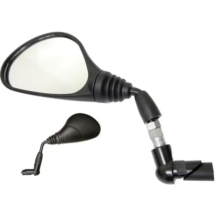 Busch&muller E-bike Left Rearview Gespiegeld Zwart