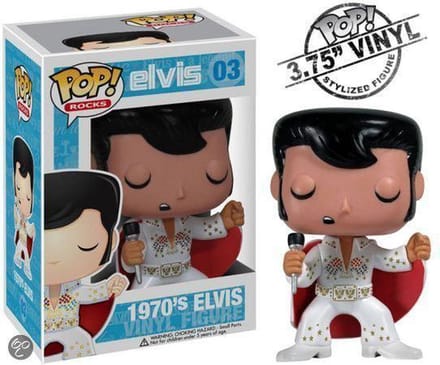 Funko Pop! Rocks - 1970's Elvis 03 RARE VAULTED Funko Pop! 2011 Release