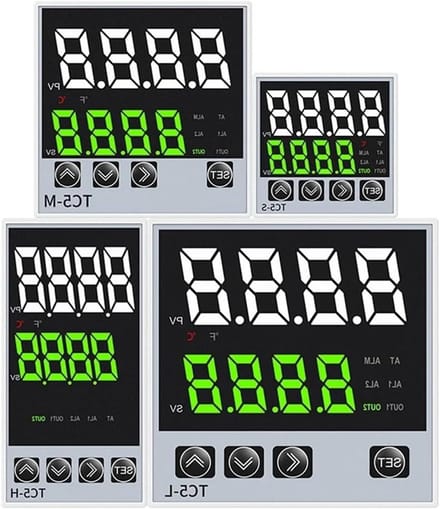 Temperatuurregelaar - Thermostaat PID - Temperatuur Beheersen - Dubbele Uitgang - 72x72mm - Zwart